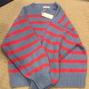 By Together Blue and Red Striped Sweater